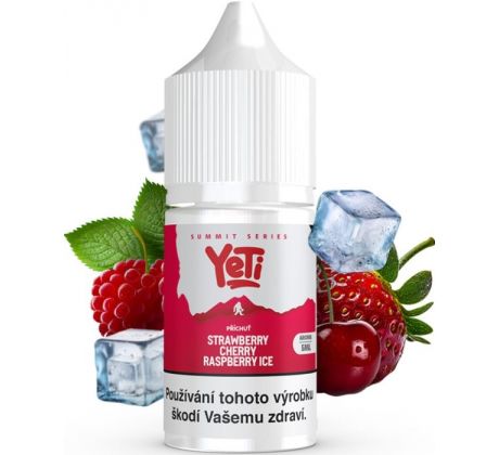 Příchuť Yeti Summit Series S&V 5ml Strawberry Cherry Raspberry Ice (Ledová jahoda, třešeň a malina)