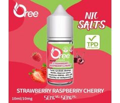 Liquid Oree SALT Strawberry raspberry cherry - Jahoda malina třešeň 10ml - 10mg