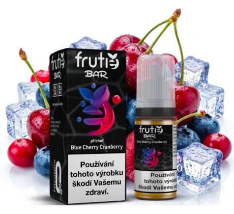 Liquid Frutie BAR Juice - Modrá třešeň a brusinka (Blue Cherry Cranberry) 10ml - 0mg