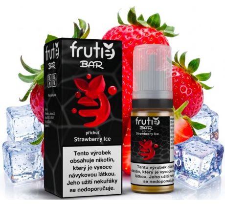 Liquid Frutie BAR Juice -  Chladivá jahoda (Strawberry Ice) 10ml - 10mg