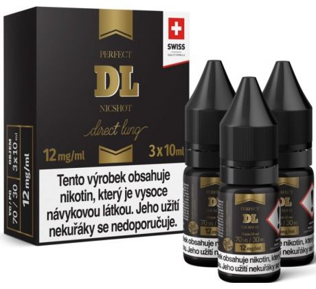 Báze JustVape DL NicShot (70VG/30PG) 3x10ml - 12mg