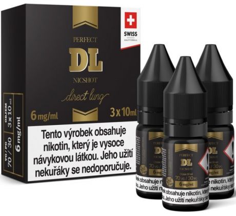 Báze JustVape DL NicShot (70VG/30PG) 3x10ml - 6mg