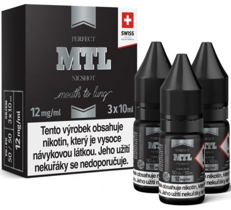 Báze JustVape MTL NicShot (50VG/50PG) 3x10ml - 12mg