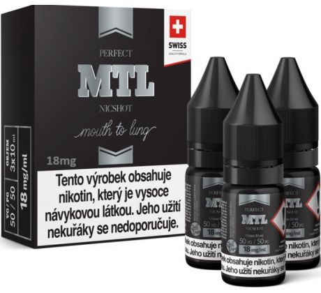 Báze JustVape MTL NicShot (50VG/50PG) 3x10ml - 18mg