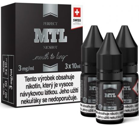 Báze JustVape MTL NicShot (50VG/50PG) 3x10ml - 3mg