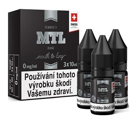 Beznikotinová báze JustVape MTL (50VG/50PG) 3x10ml - 0mg