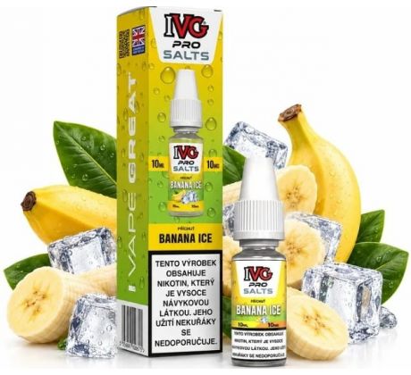 Liquid IVG Pro Salts Banana ICE 10ml-10mg