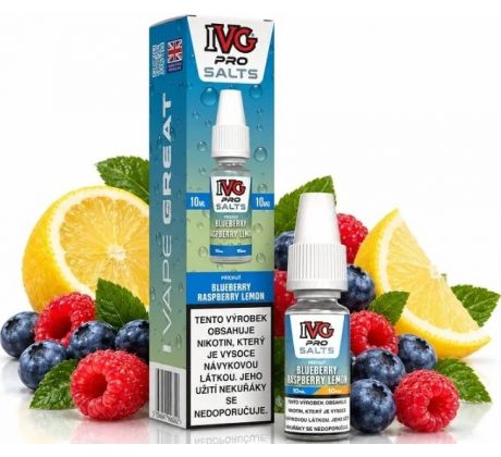 Liquid IVG Pro Salts Blueberry Raspberry Lemon 10ml-10mg