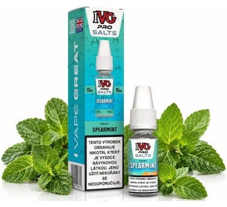 Liquid IVG Pro Salts Spearmint 10ml-10mg