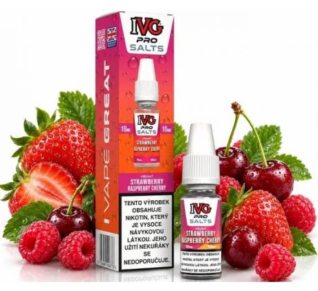 Liquid IVG Pro Salts Strawberry Raspberry Cherry 10ml-10mg