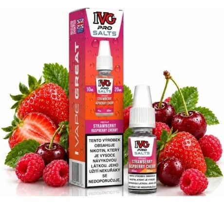 Liquid IVG Pro Salts Strawberry Raspberry Cherry 10ml-20mg