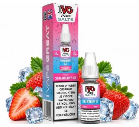 Liquid IVG Pro Salts Strawberry Ice 10ml-10mg